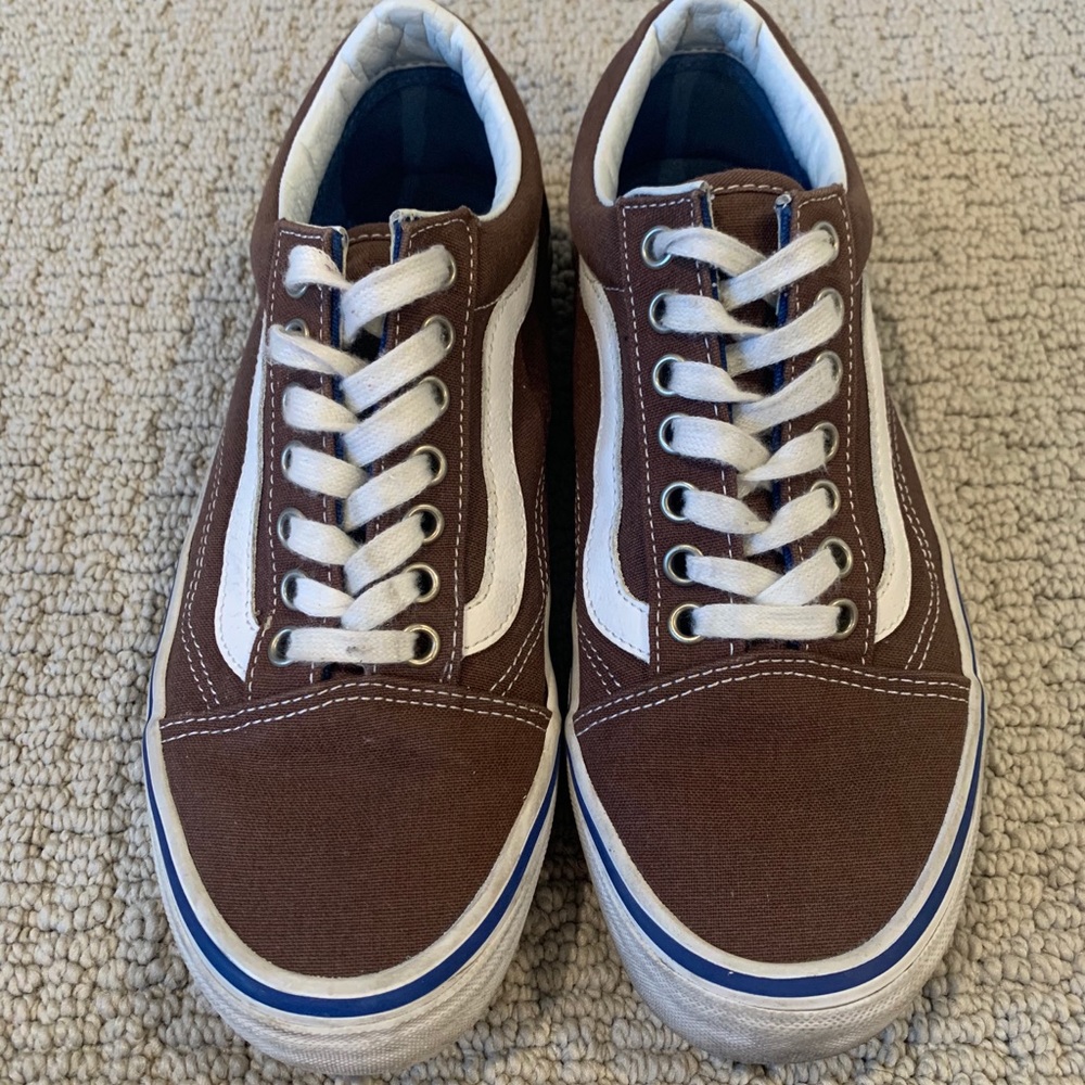 Vans old skool dark brown shoes